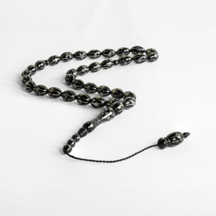 YAQEEN SILVER ROSARY – 33 BEADS